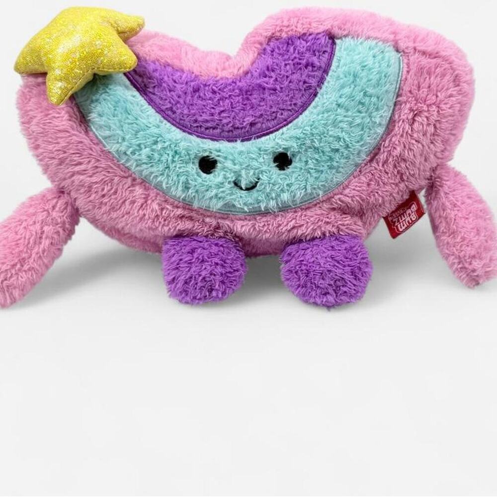 BumBumz Russ Rainbow Plush 10” Pink Shooting Star Fuzzy Kawaii Stuffed Toy